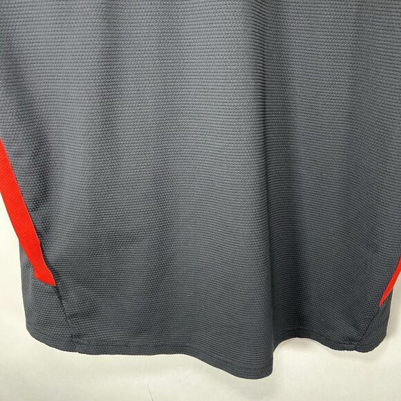 Vintage Y2K Nike T Shirt Mens Size Large Black Red Waffle Knit Gray Tag SS - Picture 13 of 13